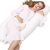 balakie妊婦枕、Mom Cozy合計ボディ枕 – 産後マタニティ/妊娠枕 – Prenatal Side Sleeper U型枕/ Utero枕 125*70*20 cm ホワイト B01L88