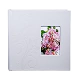(200 White,flower) - FaCraft Wedding Photo Album (White,Flower 200 4x6)