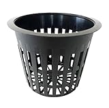 GJTr 水耕栽培 用 鉢 ポット かご鉢 水耕 給水 水 植栽 栽培 カップ ブラック 10個 セット