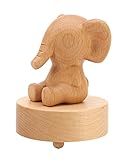 エレファントクラシック木製のメカニズム音楽ボックスギフトクリスマス