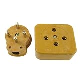 黄色の丸ピン三3フェーズ4 4線式工業用ソケットプラグセット32A 440VAC