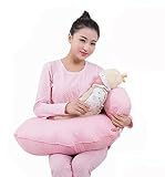 (リトルスワロー） LtSw 多機能 授乳用クッション 腰枕 抱き枕 ママ 赤ちゃん 楽楽 パパも育児に参加 (ピンク)