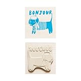 Yellow Owl Workshop アメリカ発キュートなスタンプ <MAKE-IT-MINE  Rubber Stamp BONJOUR DOG ボンジュールドッグ> YO-LS105