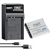 Power-connoisseur 対応 FinePix F505EXR FinePix F50FD FinePix F550EXR FinePix F600EXR FinePix F605EXR FinePix F60FD FinePix F660EXR バッテリー - 3.7V、1400mAh NP-50互換USB充電器 カメラ互換バッテリー【PSE認証済み】2026CI