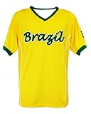 World Cup Soccer Brazil Homeパフォーマンスポリシャツ L イエロー