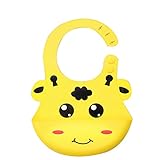 Arro Khan® かわいいおもしろいパターンはきれいにしやすく、快適で柔らかく軽量なベビービブは効果的に汚れを避ける (色 : Yellow Fawn)