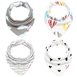 kolamomベビーバンダナDrool Bibs 4パック吸収性100 %コットンよだれかけのガールズfor Boys US サイズ: general