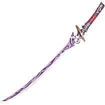 原神 雷電将軍 無想の一刀 紫色のコスプレ刀 105cm Amazon.co.jp: AnnAkk 原神 雷電将軍 コスプレ 道具 武器 模造刀