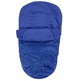 DELUXE 2 IN 1 FOOTMUFF COSYTOES LINER - ZETA LITE NAVY (Navy) by LiTeBlkGreyFm