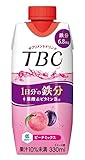 [冷蔵]森永乳業 TBC 1日分の鉄分 ピーチミックス 330ｍｌ