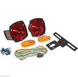 skemidex --- 4pcトレーラーライトキット2pc Stop Tail Turn Lights & 2pcサイドマーカーこのキットは、すべての照明、反射のサポートAnyトレーラー未満80 "