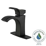 Pfister Venturi 4で。センターセットsingle-handleバスルーム蛇口でマットブラック