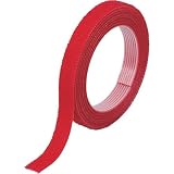 TRUSCO(トラスコ) マジックバンド結束テープ 両面 40mm×5m 赤 MKT-40V-R × 25巻 【ケース販売】