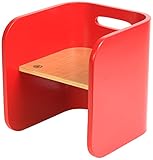 HOPPL(ホップル) コロコロチェア&amp;デスク コロコロチェア レッド ビーチ・カバ材 CL-CHAIR-RD