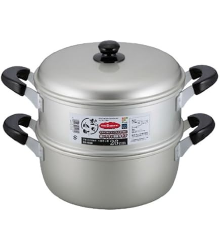 Amazon｜アカオアルミ 角型蒸器 36cm 二重 アルミニウム合金