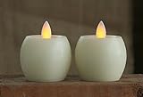 Iflicker RealワックスLED MiniワックスHurricanes The Look of a Moving Flame Candle 2 x 2 inchパックof 2個