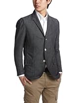 Double Faced Chambray 3-button Jacket 3122-699-0254: Black
