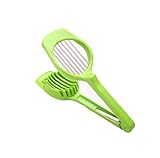 anshinto新しいステンレススチールキッチンツール卵カッターSlicer Chopper one size ブルー