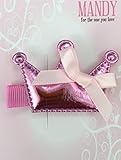 mandy crown with bow pink