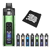 【6ml*デュアルメッシュ】ユーウェル TYPHOS POD System |タイフォス|CoreShield構造|デュアルメッシュ|FlavorKitchenミニポーチ付属｜6ml/2000mAh｜電子タバコ VAPE 本体 スターターキット (Polar Green)