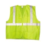 Jackson Safety ANSI Class 2 Mesh Deluxe Style Polyester Safety Vest with Silver Reflective by Jackso