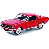 Greenlight 44965-A ハリウッド特別版 - 秋の男スタントマン協会 - 1966 マスタングファストバック 2+2 - 今展示ファイヤーボール500インチ 衝突車 1:64スケール