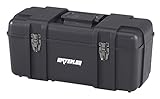 20" PLASTIC TOOL BOX - BLACK