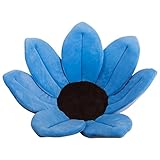 GnasusuB Blooming Bath Baby Bath ベビーバス ひまわり 沐浴マット ブルーミングバス - ベビーバス (ブルー-Blue)