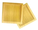 ふすま用角引き手（木製）2個セット