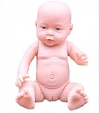【ARAMATESU】赤ちゃん 人形 トレーニング ドール 　 おもちゃ 乳児 リアル 等身大　沐浴　ドールハウス (40㎝、女の子)