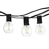 Brightech - Ambience PRO LED String Lights with G40 LED Bulbs - Commercial Quality - UL Listed - Ind