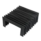 uxcell アコーディオンダストカバー　合成ゴム　　プロテクト　カバー　340mm x 160mm x75mm　フライス盤