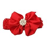 Tonsee ベビー 可愛い フラワー ヘアバンド きれい ヘッドウェア 写真 撮影用 (レッド)