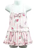 マイメロディー ストライプ・キャラクター柄 女の子 Aライン ワンピース キッズ 水着 0539 120 PK