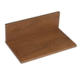 arne ウォールラック 壁掛け棚 本棚 木製 飾り棚 幅40cm 石膏ボード L字型棚 シェルフ up rack 400 ブラウン