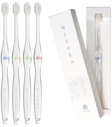 Amazon | 【セット商品】MISOKA 基本の歯ブラシ 4本セット ふつう毛 水