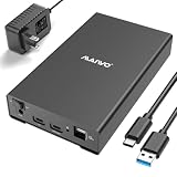 MAIWO 外付けハードドライブエンクロージャ 1 3.5インチ SATA SSD HDD、USB C 3.1 GEN2 10Gbps ハードドライブリーダー HDDケース UASP、容量24TB、アルミニウム、3X USBポート拡張。