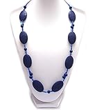 Silicone Teething Necklace - by Modern Ohana - BPA Free, Silicone Jewelry for Mom and Baby (Flat Tex