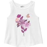 クレイジーエイト Crazy 8/ スパークルフローラルタンク ホワイト トップス半袖Tシャツ 18～24ヶ月【並行輸入】