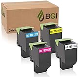 BGI 互換交換用トナー Lexmark CS421dn、CS521dn、CS622de、CX421adn、CX522ade、CX625ade、CX625adhe | 78C1XK0 78C1XC0 78C1XM0 78C1XY0 Toner | BCM4Y -パック | 大容量