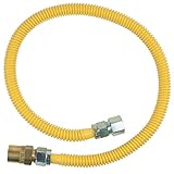 BrassCraft CSSC22R-36 P Safety PLUS Gas Appliance Connector with 5/8" OD EFV and 3/4" FIP x 3/4" FIP