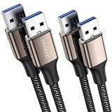 MOGOOD USB 延長ケーブル USB3.0 Type-A オス オスケーブル 1m＋1m