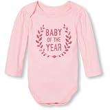 THE CHILDREN'S PLACE(ザ・チルドレンズプレイス) グリッターリトルトーカボディスーツ ロンパース長袖 18～24ヶ月【並行輸入】