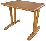 CCM3 ダイニングテーブル 90 X 75 ナチュラル 2本脚仕様 ラバーウッド LBN-Z