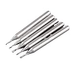 SHINA 10 x 1/8"超硬 シングル フルート スパイラル ビット エンド ミル CED 1mm CEL 3mm HQ