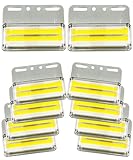 HTharros サイドマーカー 24v トラック用 led ダウンライト マーカー 高輝度 COB LED ランプ 車幅灯 車側灯 10個セット （アンバー）