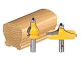 Yonico 18222 2 Bit Handrail Router Bit Set with Standard/Bead 1/2-Inch Shank by Yonico