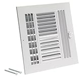 EZ-FLO 61618 Four-Way Sidewall/Ceiling Register [並行輸入品]