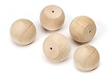 Darice 9119-30 Big Value Unfinished Wood Ball Knob, Natural, 1-3/4-Inch [並行輸入品]