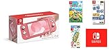 Nintendo Switch Lite コーラル&あつまれ どうぶつの森 -Switch&【任天堂ライセンス商品】Nintendo Switch Lite専用 衝撃吸収カバー あつまれどうぶつの森&【任天堂ライセンス商品】Nintendo Switch Lite専用液晶保護フィルム 多機能 (【Amazon.co.jp限定】Nintendo Switch ロゴデザイン マイクロファイバークロス 同梱)